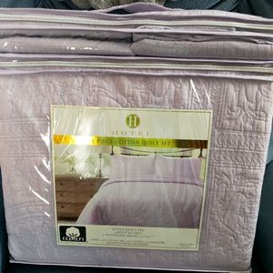 Queen Lavender Quilt set